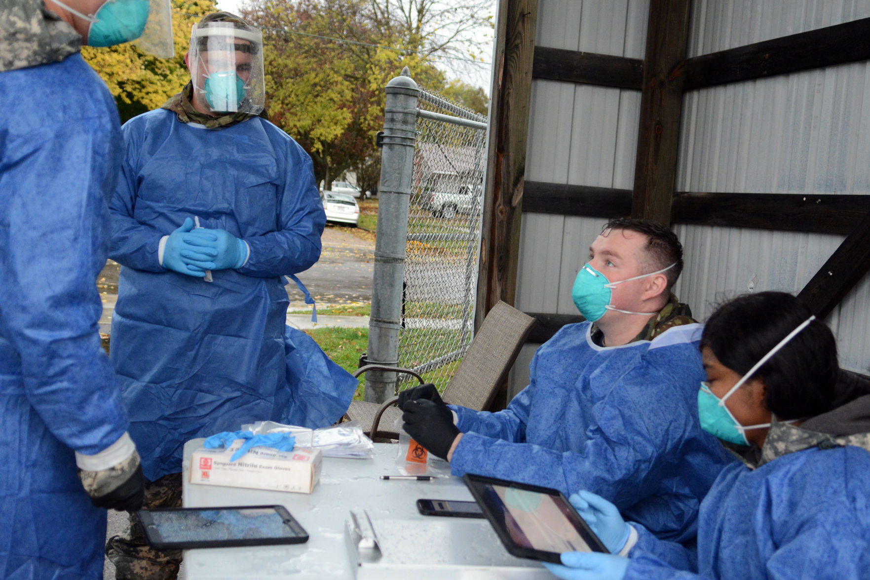 National Guard conducts COVID-19 testing in Baraboo, Oct. 12